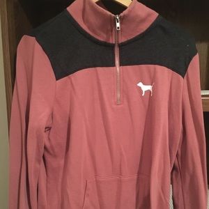 Victoria’s Secret half zip sweatshirt.